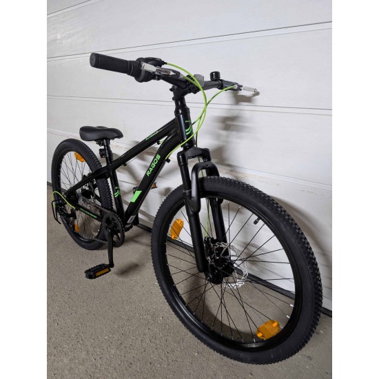 paaugliškas-kalnu-dviratis-romet-rambler-ragos-dirt-24-ratai-33cm-aliuminis-remas-juodas-zalias