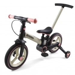 MESERRA VAIKIŠKAS UNIVERSALUS DVIRATUKAS (5IN1) 12" 6KG pink
